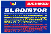 Gladiator Sport, a Font by weknow (Thumbnail 1 of 5)