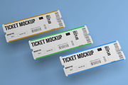 Tickets Mockup Set - 17 styles, a Print Template by Deeplab (Thumbnail 8 of 20)