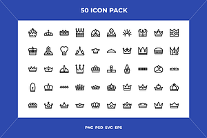 Crowns icons, an Icon by Wencory