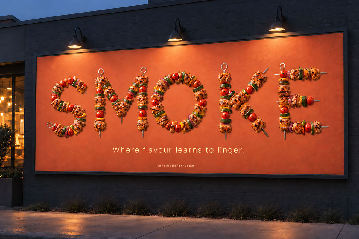 BBQ Skewer Font, a Sans Serif Font by Handmadefont (Photo 3 of 15)