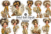 Floral Girl PNG Clipart Set, an Illustration by OK Design (Thumbnail 1 of 6)