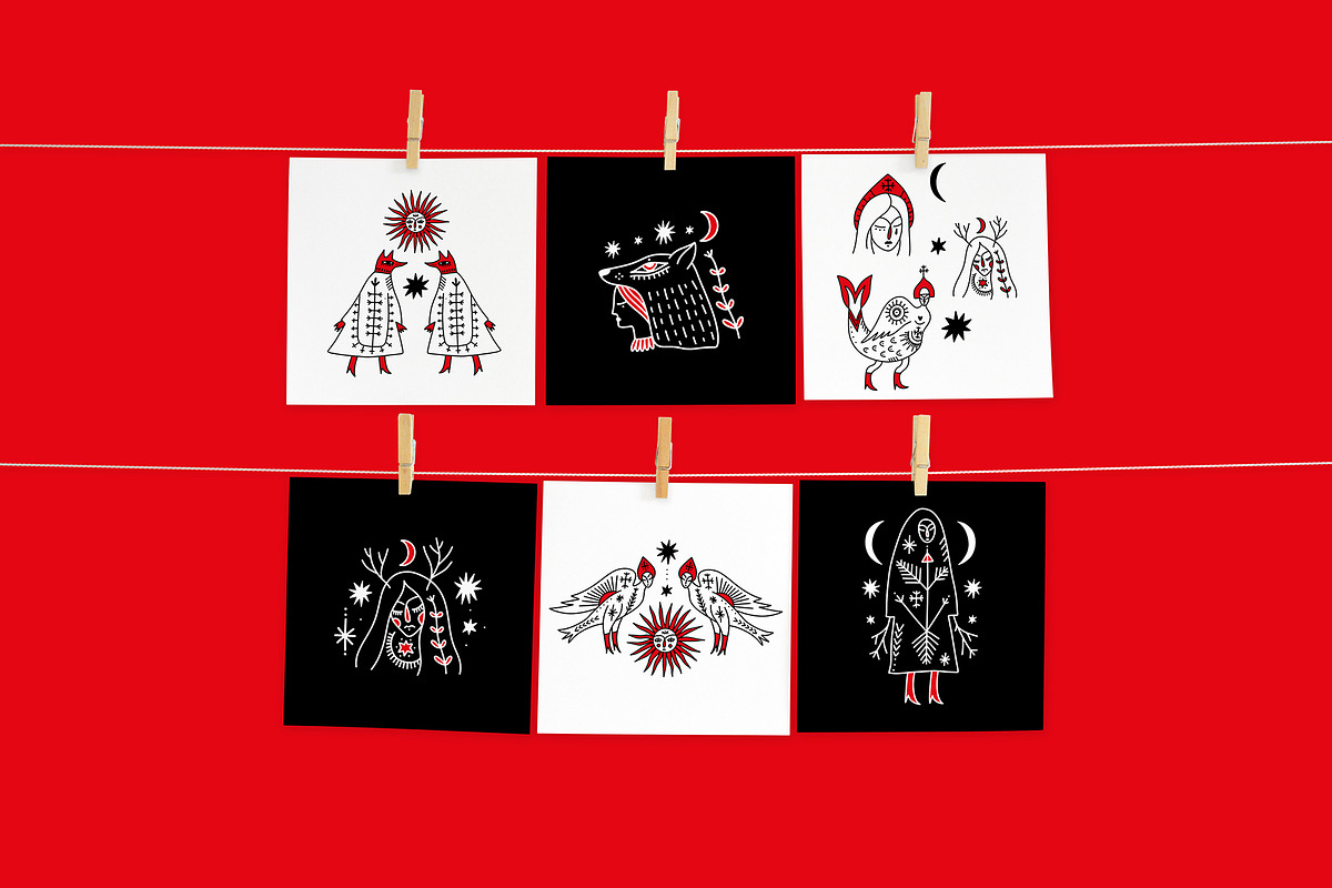 Folk Tales Bundle, an Object Illustration by Annie Konst (Photo 3 of 13)