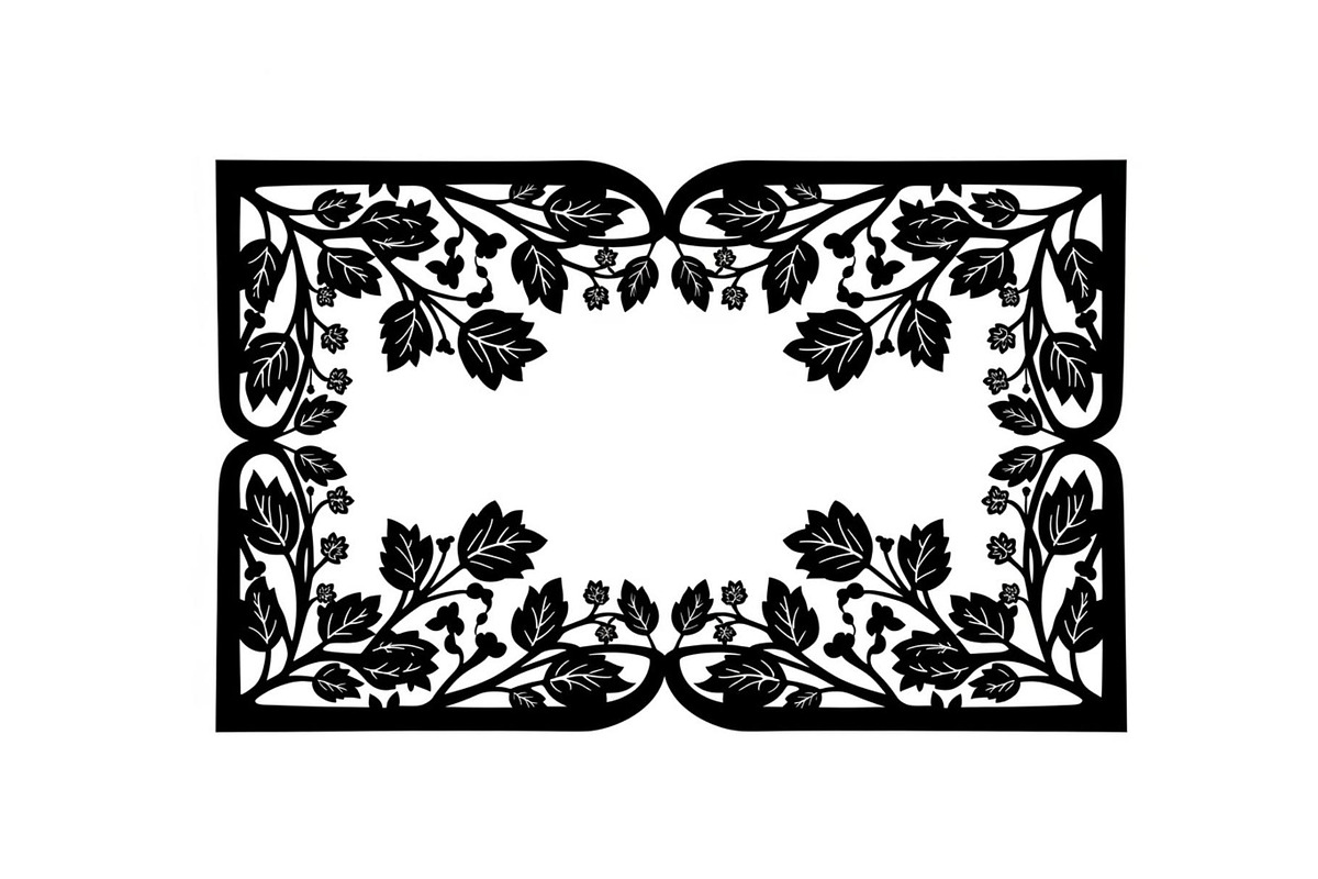 Nature Frame Art Silhouette Clipart, a Graphic by hafijul (Photo 7 of 13)