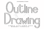Outline Drawing, a Font by InermediaSTUDIO (Thumbnail 1 of 8)