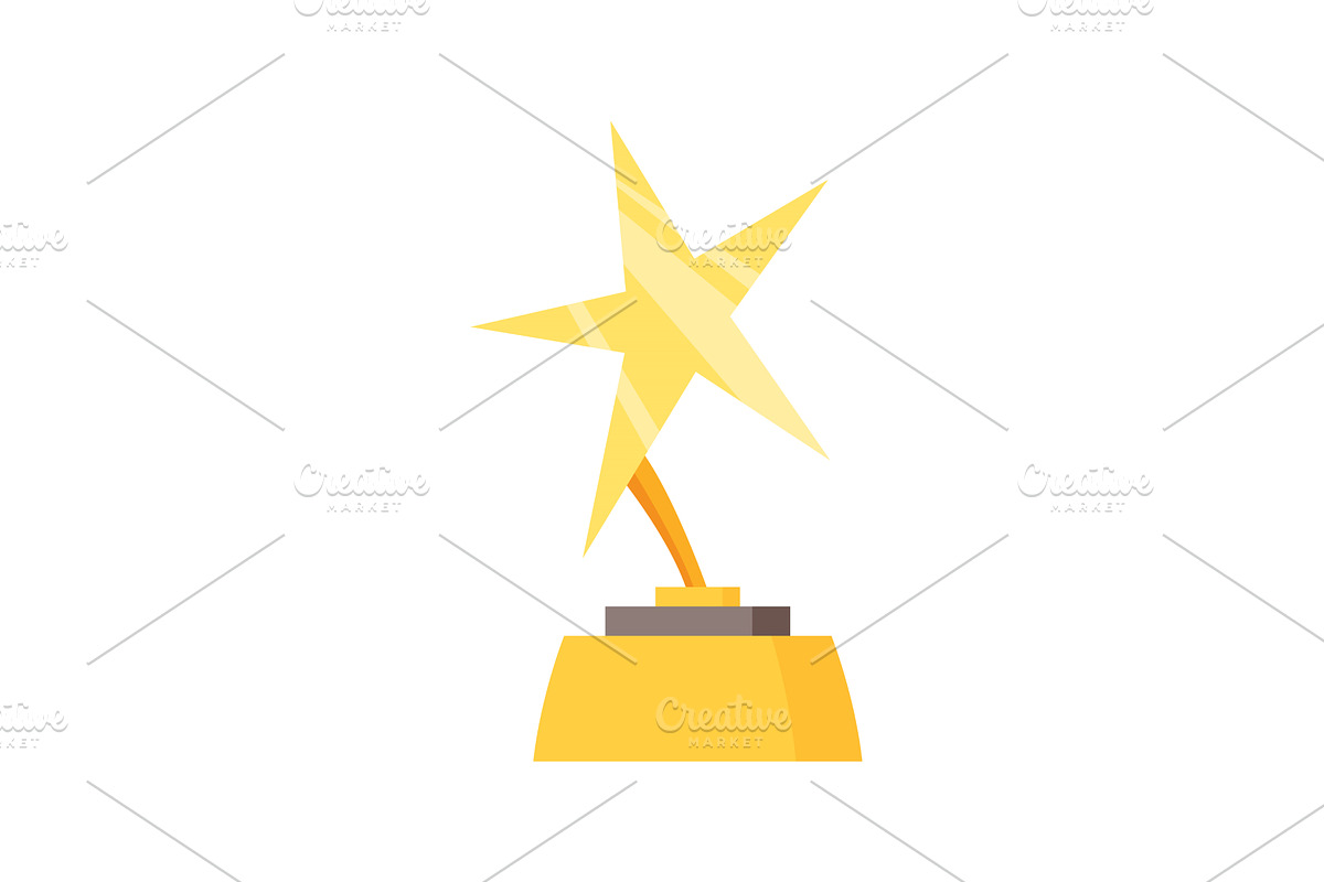 Awards cup icon. Trophy symbol, an Object Illustration by Things for designers