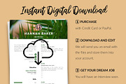 Creative CV Design / Resume - Hannah, a Resume Template by Templates Design Co. (Thumbnail 14 of 17)