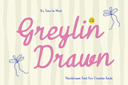 CS Greylin Drawn, a Script Font by Craft Supply Co. (Thumbnail 1 of 8)