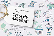 Warm Wishes - winter design kit, an Illustration by Gray Cat Graphics (Thumbnail 1 of 10)
