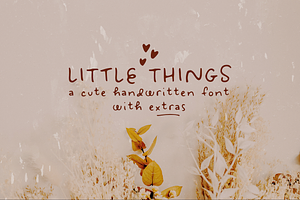 Little Things handwritten font, a Sans Serif Font by Ana's Fonts