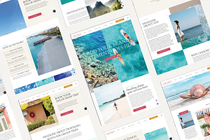 Travel Agent Showit Website Template