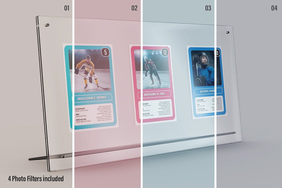 Acrylic Trading Card Display Mockup, an Advertising Mockup by Illusiongraphic (Photo 12 of 24)