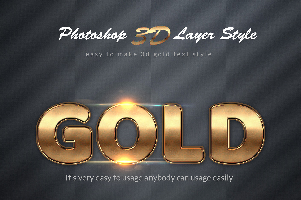 3D Bundle Photoshop Layer Style, a Layer Style Add-On by MRI STUDIO (Photo 9 of 19)