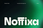 Noffixa - Corporate Technology Font, a Sans Serif Font by Pandeka Studio (Thumbnail 1 of 9)