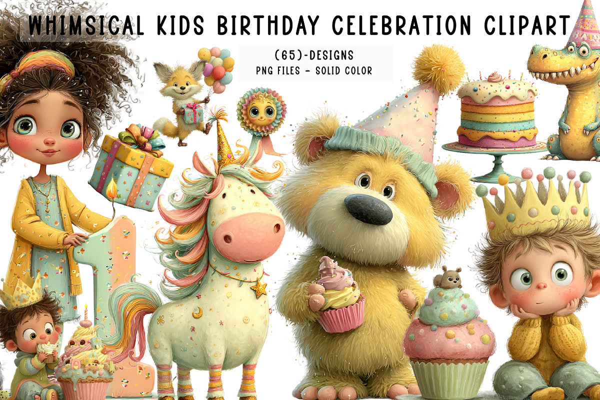 Whimsical kids birthday Celebration, an Illustration by CreationArt (Photo 1 of 7)