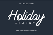 Holiday Season, a Font by alphArtype (Thumbnail 1 of 10)