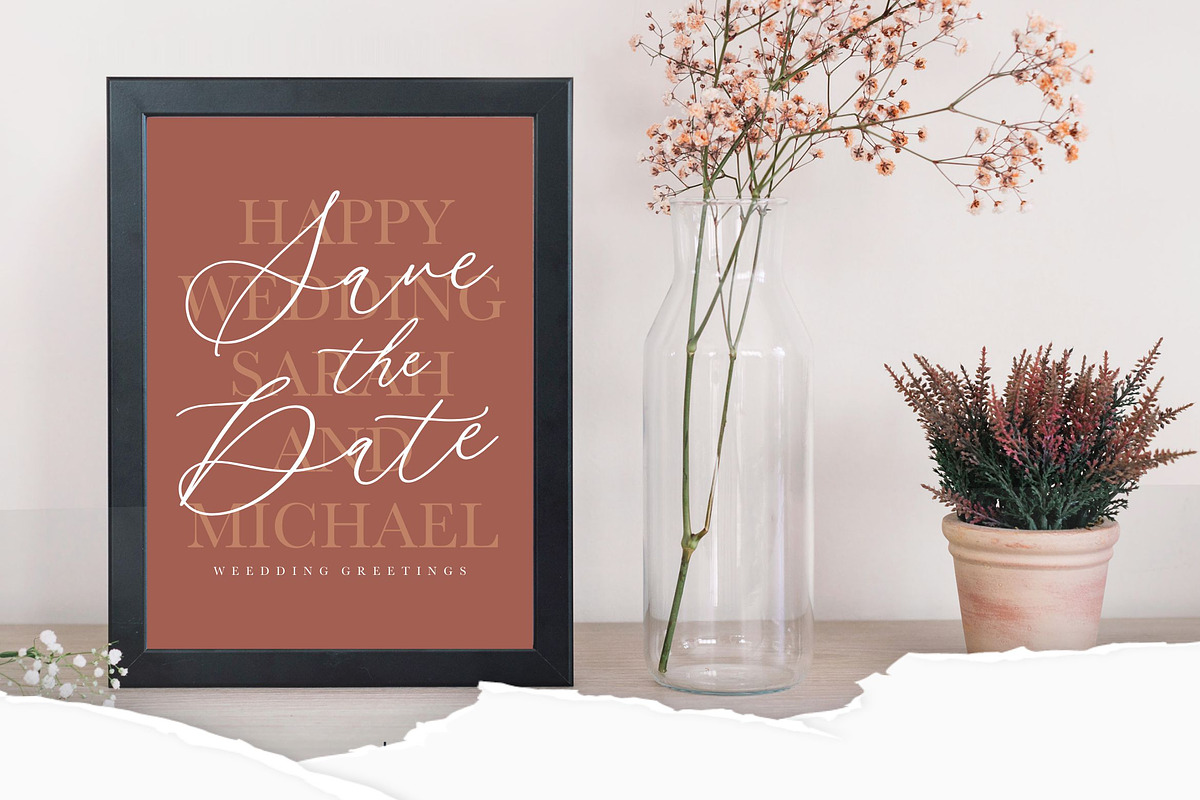 Camila Raindrop - Elegant Font, a Script Font by Letterative Studio (Photo 4 of 7)