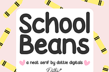 School Beans Font – Handwritten Neat