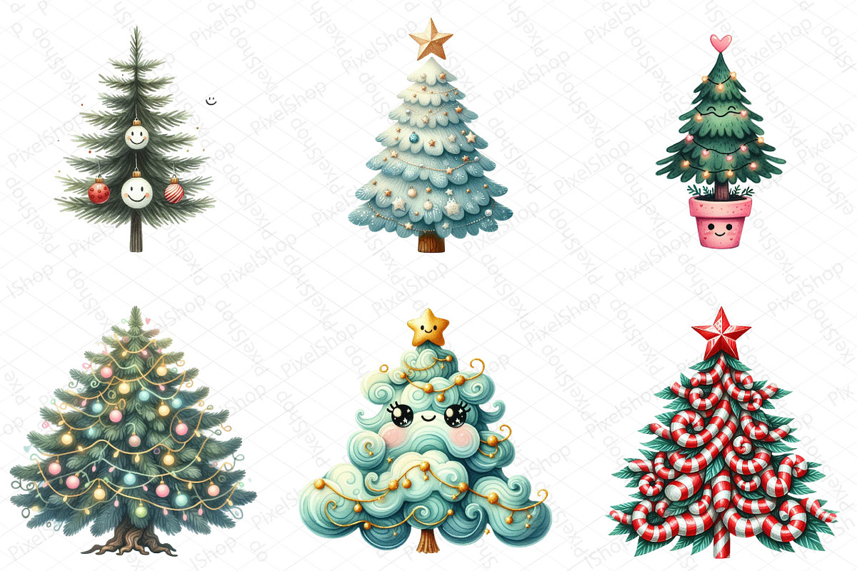 Cute Doodle Christmas Tree Sublimati, an Illustration by DreamPrint404 (Photo 2 of 5)