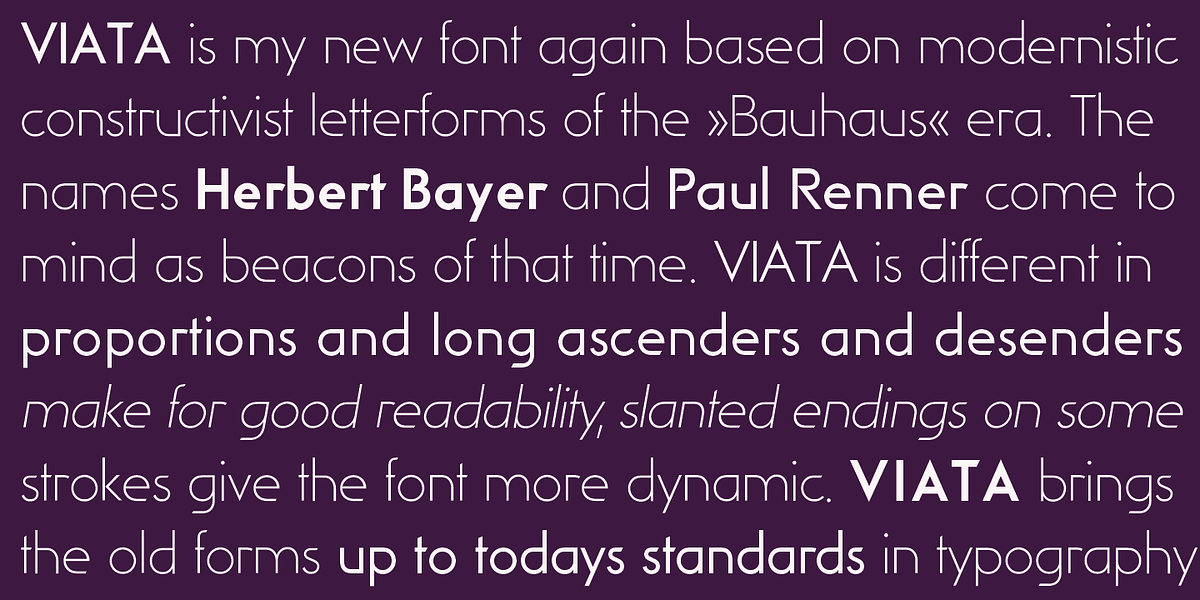 Viata, a Sans Serif Font by Wiescher-Design (Photo 4 of 6)