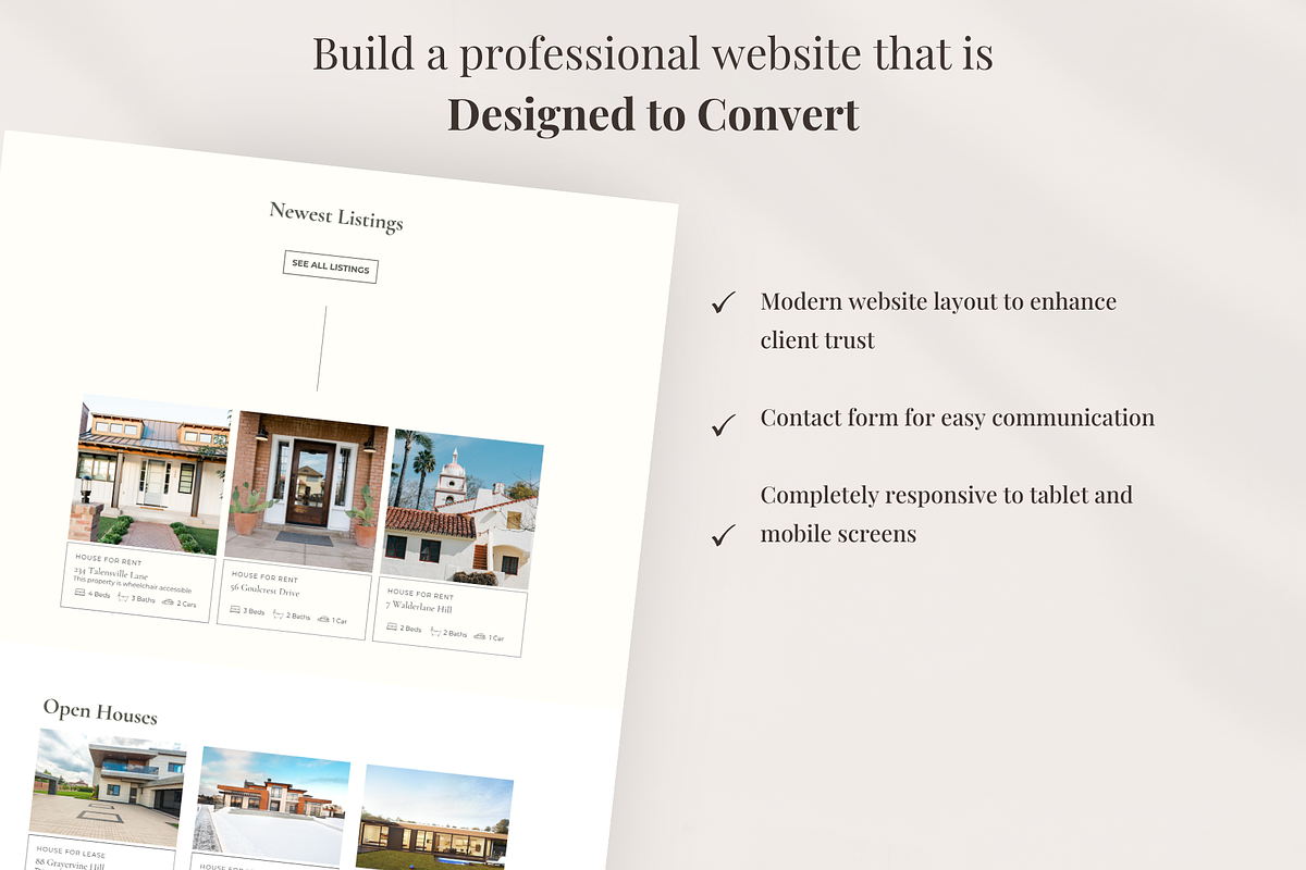 Real Estate Canva Website Template, a Landing Page Template by GlamWebDesigns (Photo 4 of 8)