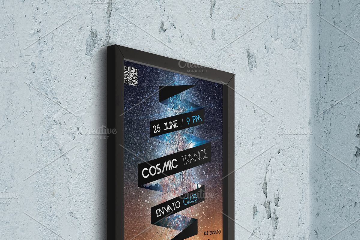 A4 Framed Poster Mockup, a Print Template by CREATIVE DUDE (Photo 9 of 9)