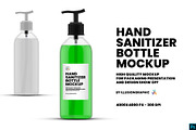 Hand Sanitizer Bottle Mockup, a Packaging Mockup by Illusiongraphic (Thumbnail 1 of 9)