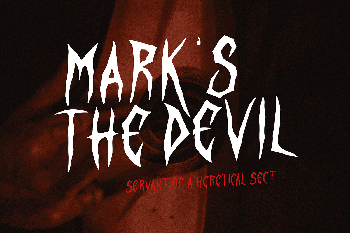 Rezox Futorr Scary Display Font, a Handwritten Font by Maulana Creative (Photo 2 of 7)