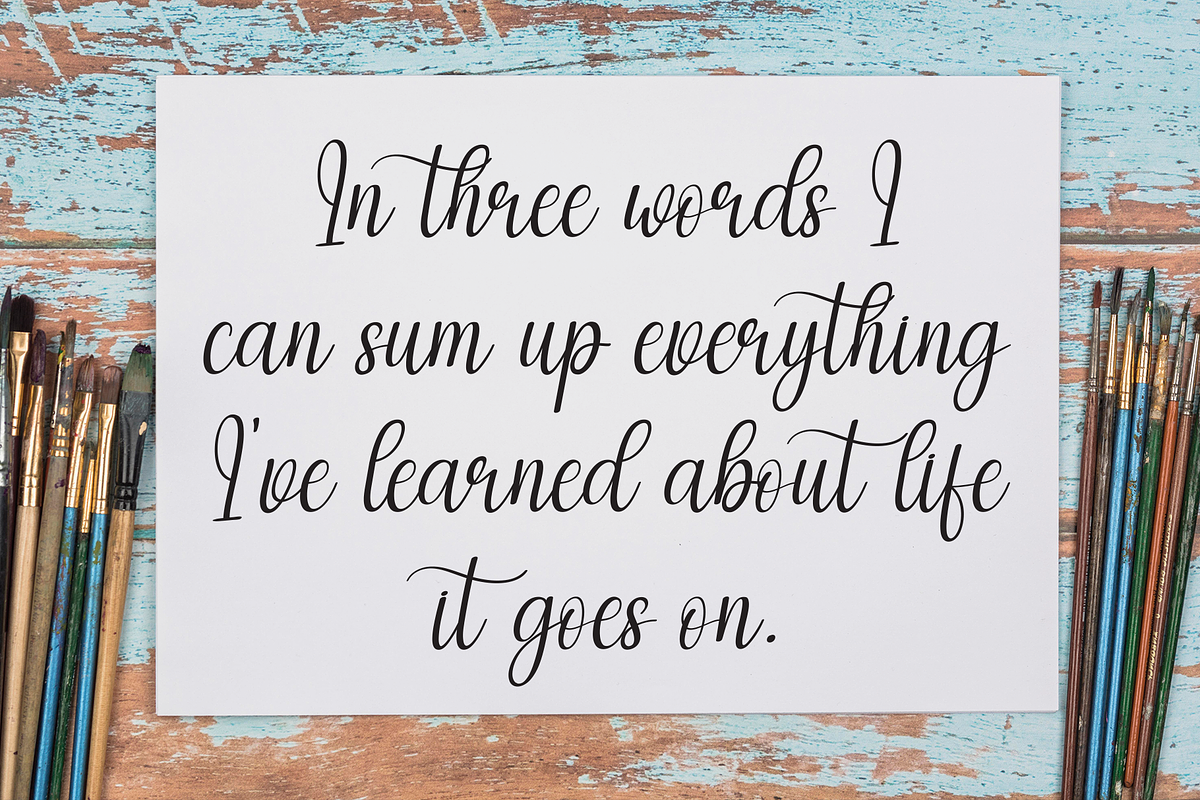 Daddy Baby | Script Font, a Handwritten Font by Scratchones (Photo 3 of 9)