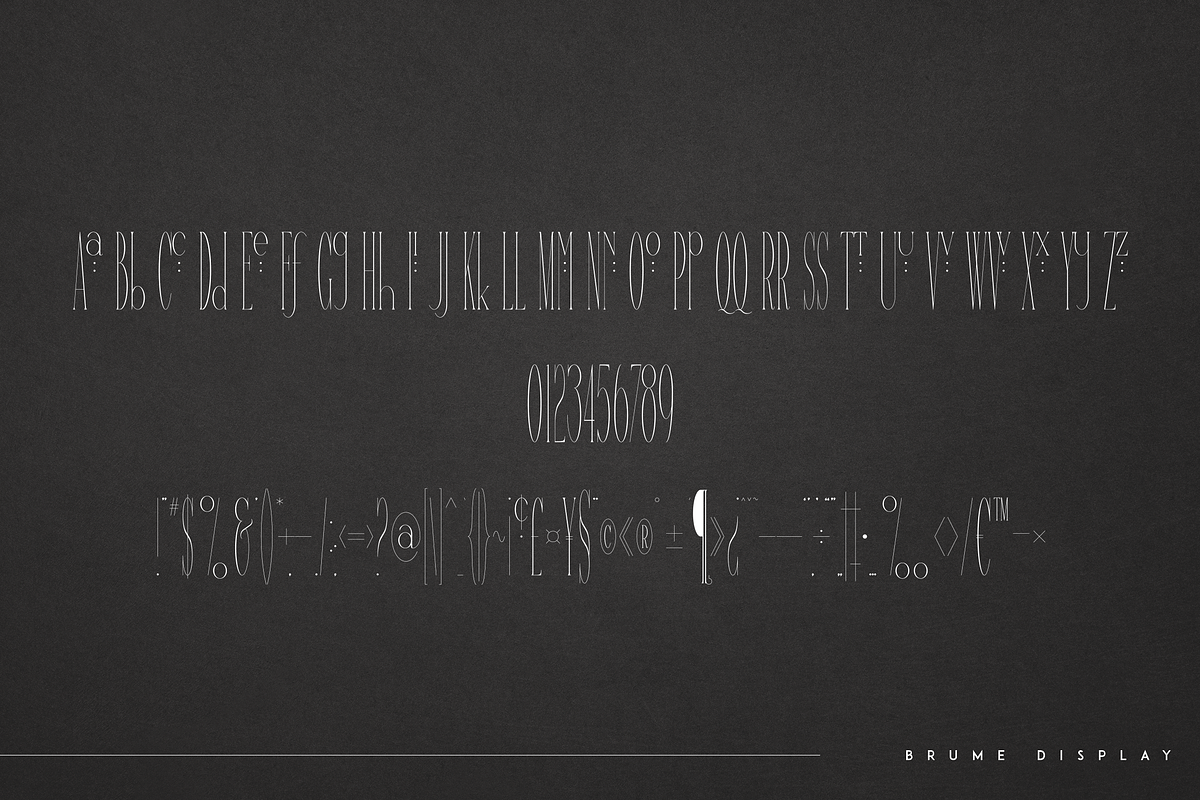 Brume - super long display font, a Serif Font by Only Fonts (Photo 7 of 9)