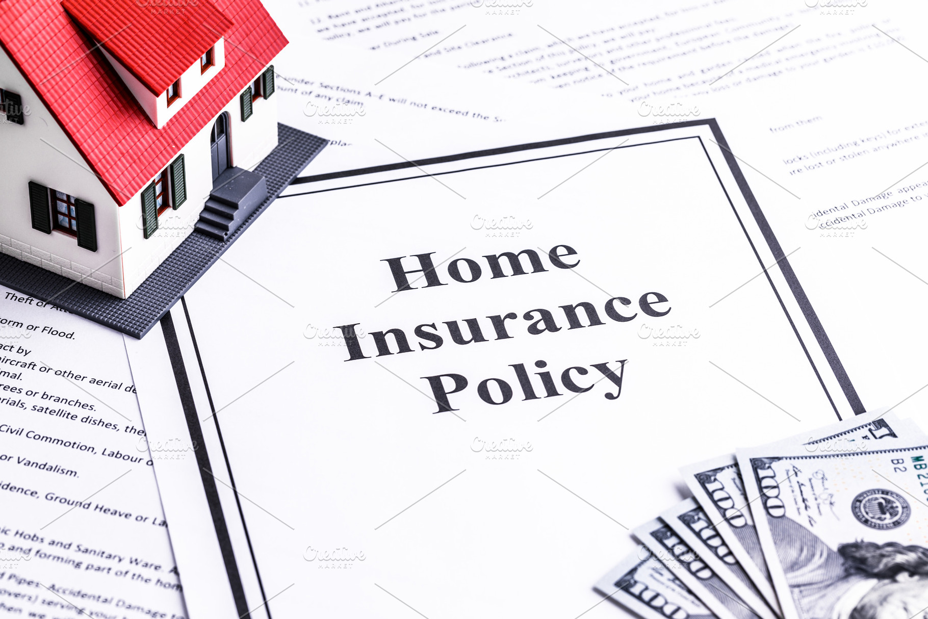 Close-up of a House Model with Home, a Business Photo by FineArtStudio