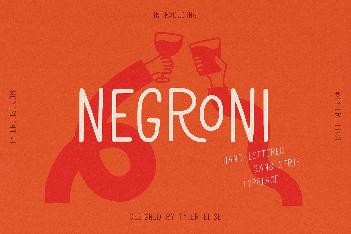 NEGRONI by Tyler Elise, a Sans Serif Font by tylerelise (Photo 1 of 5)