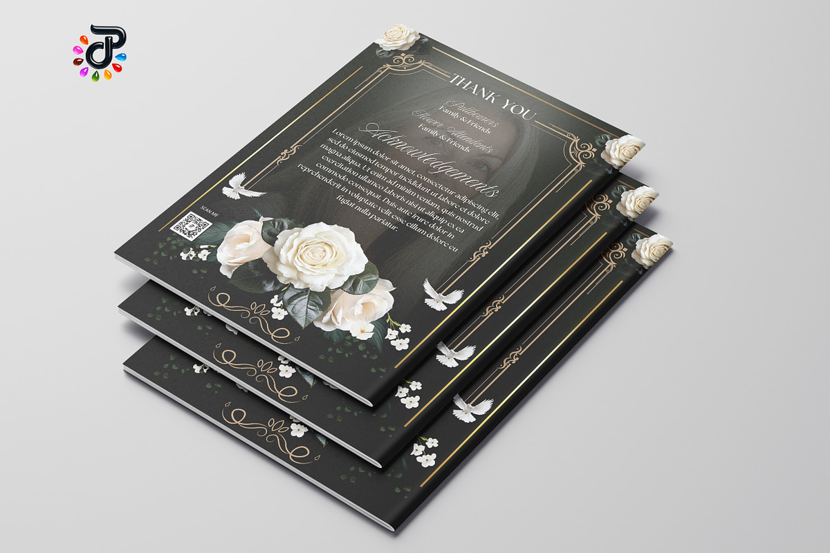 Elegant Canva Obituary Template, a Brochure Template by Protech Design ENT (Photo 9 of 9)