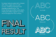 Chemian 3D, a Sans Serif Font by Craft Supply Co. (Thumbnail 2 of 8)