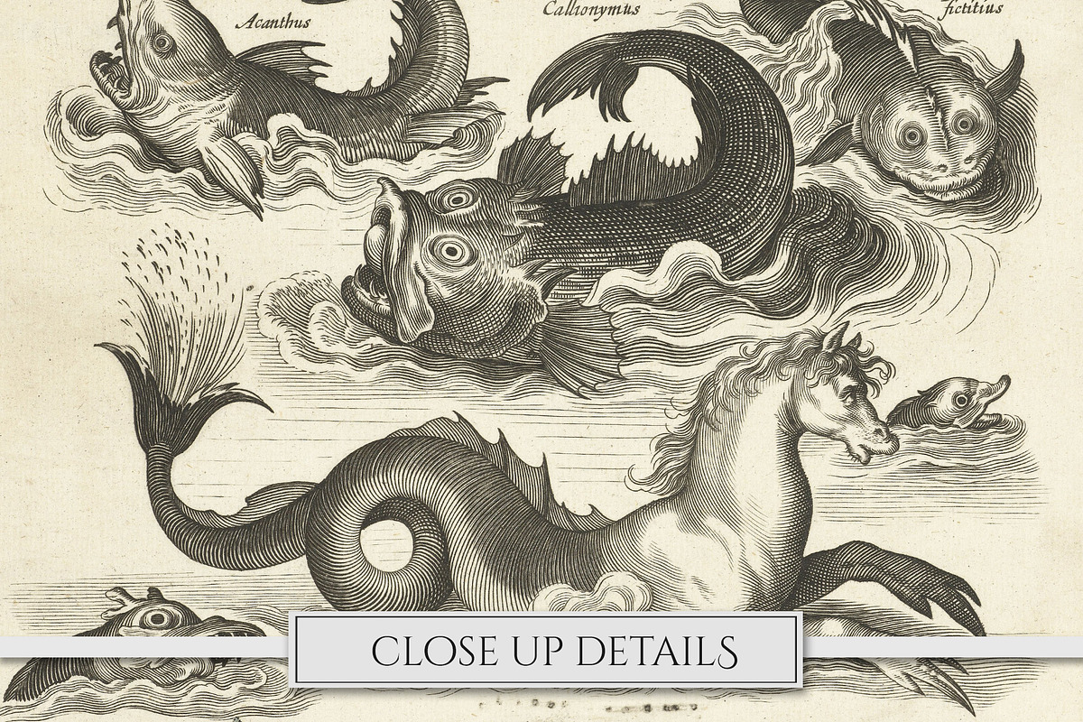 Vintage Mythical Creatures Clipart, a Person Illustration by Secret Helper (Photo 7 of 10)