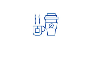 Coffee Mug, Tea Cup Line Icon