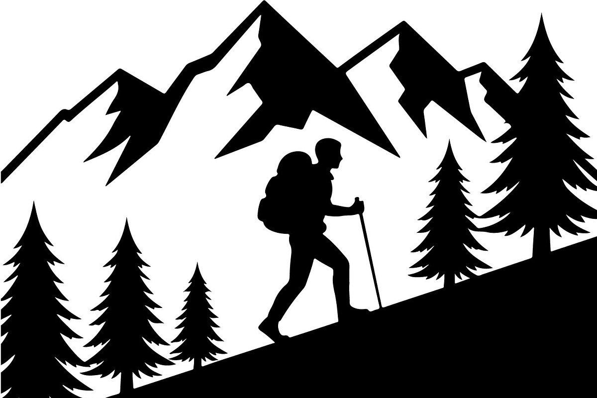 Hiking Silhouette Bundle, an Illustration by balal (Photo 16 of 20)