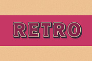 Retro 3D SVG Font, a Font by vladocar (Thumbnail 1 of 6)