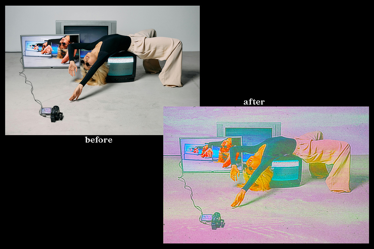 Y2K CRT TV Screen Photo Effect, a Layer Style Add-On by smishura (Photo 2 of 4)