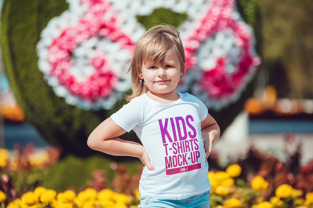 Kids T-Shirt Mock-Up Vol 5, a Shirt Mockup by Freeman Studio (Photo 7 of 17)