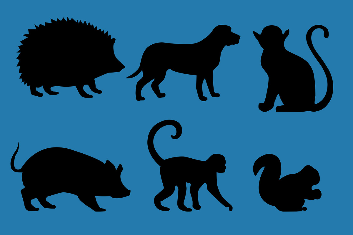 31 animal silhouette vectors, an Animal Illustration by GreenStockPhotos (Photo 7 of 7)