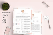 Crystal Pink Resume Template M, a Resume Template by Showy68 Template (Thumbnail 3 of 4)