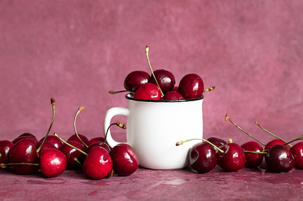 Cherry banner background