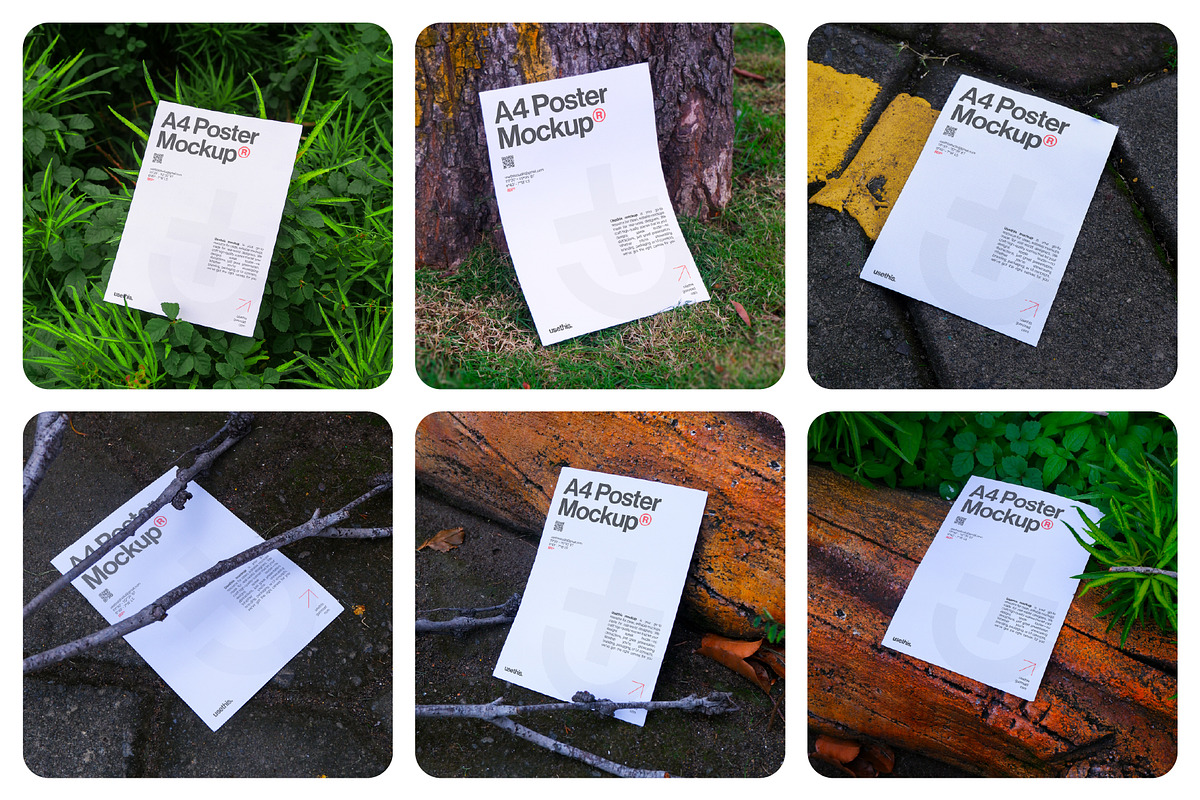 Outdoor A4 Poster Mockup Collection, an Advertising Mockup by Usethis Mockup (Photo 1 of 7)
