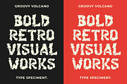 GF Volcano - Handdrawn Display Font, a Font by GroovyFontCo (Thumbnail 3 of 7)