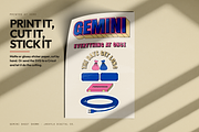 96 Retro Zodiac Travel Graphics, an Object Graphic by Jakayla Digital Co (Thumbnail 8 of 11)