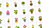 Flower and Plants Isometric Icons, a Duotone Icon by Brickclay (Thumbnail 6 of 7)