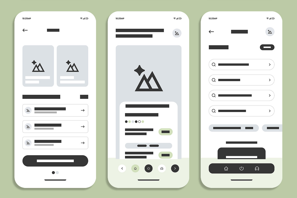 Mobile App UI UX Design Wireframe, a Wireframe Template by MightyDesign (Photo 3 of 7)