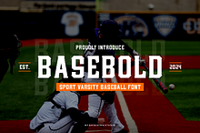 Basebold Sport Varsity Baseball Font