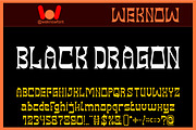 Black Dragon font, a Serif Font by weknow (Thumbnail 1 of 8)