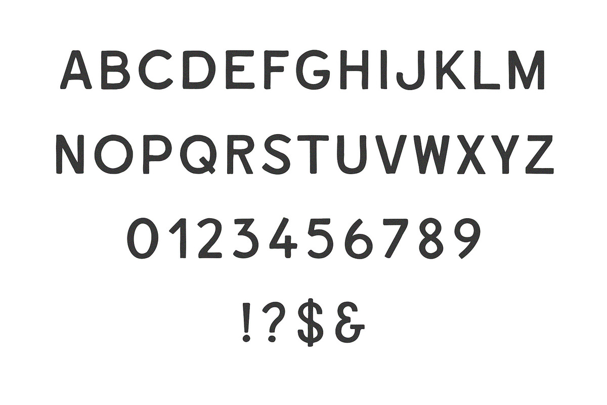 Old Sock | Hand Drawn Vintage Font, a Sans Serif Font by Off The Rack © (Photo 4 of 5)